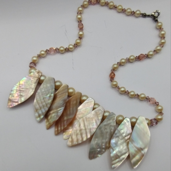 MOP/Abalone Necklace - Picture 2 of 7
